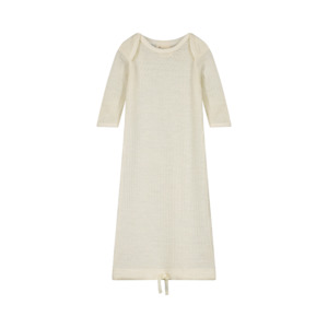Clothing Baby Sleepwear: Nature Baby Merino Pointelle Gown (Natural)