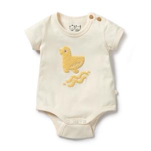 Clothing Toddler Tops: W&F Organic Bodysuit (Quack)