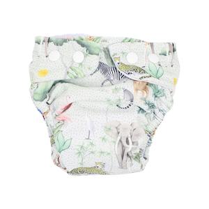 Clothing Toddler Swimwear: Bebe Silas Print Aqua Nappy