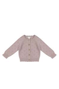 Clothing Toddler Jumpers Sweats: Jamie Kay Maisie Cardigan (Dusty Lilac Marle)