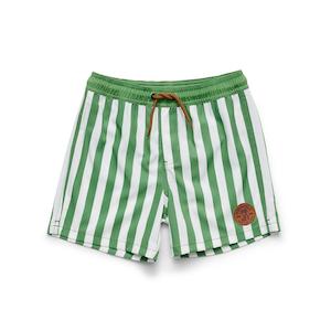 Clothing Toddler Swimwear: Crywolf Board Shorts (Coastal Stripe)