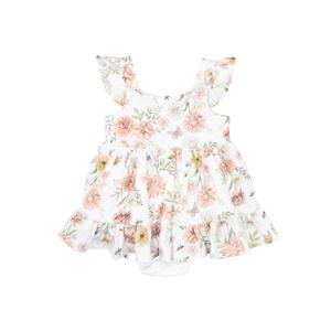 Clothing Toddler Dresses Skirts: Bebe Lara Print Overlay Dress