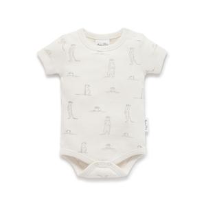 Aster Oak: A&O Meerkat Rib AOP Onesie