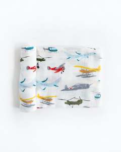 Little Unicorn: Little Unicorn Deluxe Muslin Swaddle (Airshow)