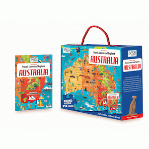 Sassi Puzzle & Book Set - Australia (210 Pce Puzzle))