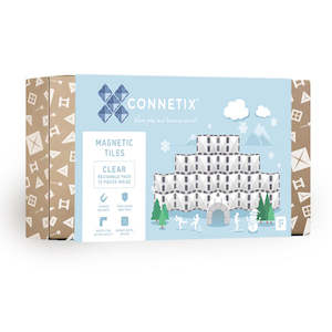 Connetix Tiles: Connetix Tiles 12 Piece Rectangle Pack (Clear)