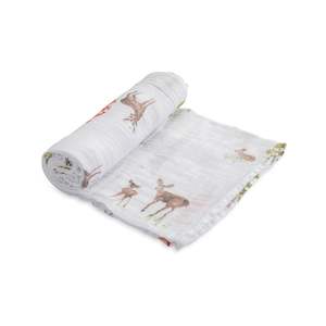 Little Unicorn  Cotton Muslin Swaddle (Oh Deer)