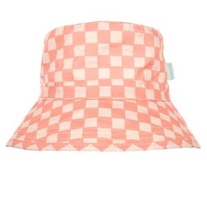 Acorn Hats: Acorn Broad Brim Bucket Sun Hat (Pink Checks)