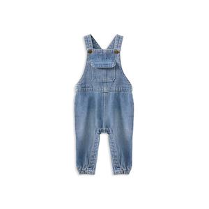 Clothing Baby Bottoms: Milky Baby Light Wash Denim Overalls