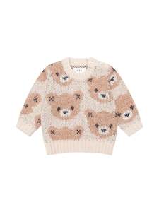 Huxbaby Ecru Huxbear Knit Jumper - Baby
