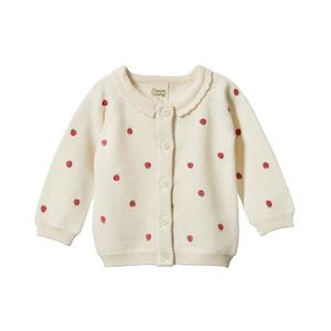 Nature Baby Piper Cardigan (Raspberry Print)