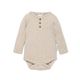 A&O Oatmeal Marle Rib Onesie