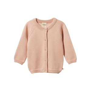 Clothing Girls Merino: Nature Baby Merino Knit Cardigan (Rose Dust) - Girls