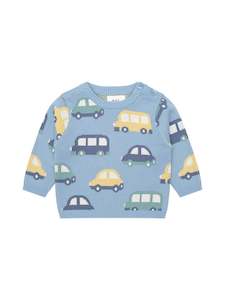 Clothing Boys Jumpers Sweats: Huxbaby Huxmobile Knit Jumper - Boys
