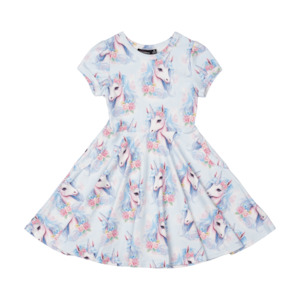 RYK Blue Unicorn Waisted Dress