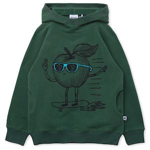 Clothing Boys Jumpers Sweats: Minti Cool Apple Furry Hood (Kelly Green)
