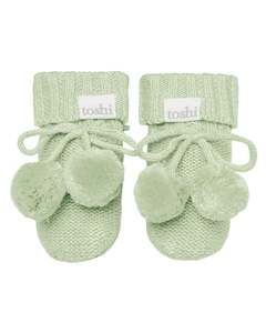 Gift Ideas For New Baby: Toshi Baby Booties (Matcha)