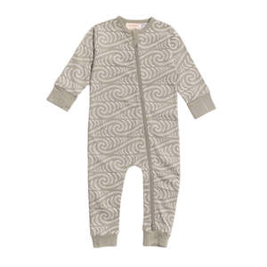 Woolbabe x Bo & Ko Pyjama Suit (Flax Ngaru)
