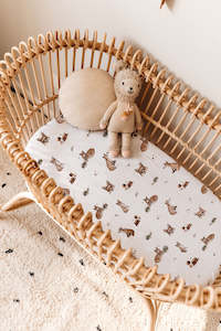 Snuggle Hunny Kids Bassinet Sheet (Fox)