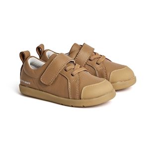 Pretty Brave First Walker Boston Sneaker (Tan)