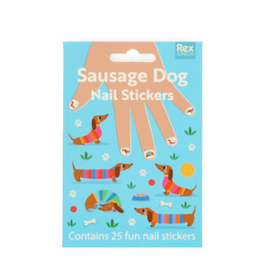 Gift Ideas For Pre Schoolers: Rex London Nail Stickers (Sunny Sausage Dog)
