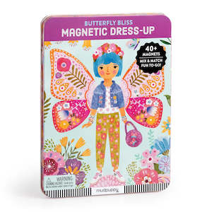 Mudpuppy: Mudpuppy Magnetic Dress-Up (Butterfly Bliss)