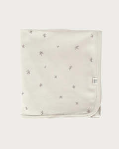 Babu Cotton Clothing: Babu Organic Cotton Swaddle Wrap (Walnut Star)