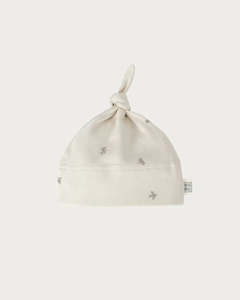 Babu Organic Cotton Knotted Beanie (Walnut Star)