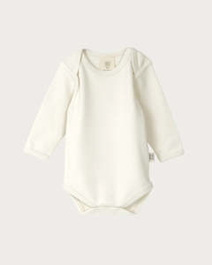 Babu Organic Cotton L/S Bodysuit (Cream)