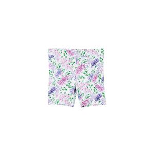 Tween Girl: Milky Teen Wisteria Bike Shorts (White)