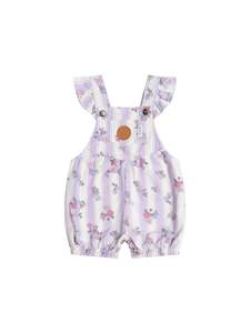 Huxbaby Vintage Bloom Bubble Playsuit (Purple Rose)