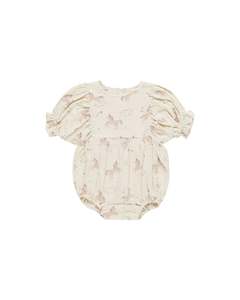 Quincy Mae Cosette Romper (Unicorns)