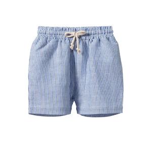 Clothing Baby Bottoms: Nature Baby James Shorts (Blue Stripe)