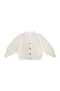 Clothing Baby Jumpers Sweats: Jamie Kay Paloma Cardigan (Vanilla) - Baby