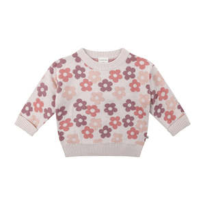 KYND Baby Jacquard Knit Jumper (Blooming) - Baby