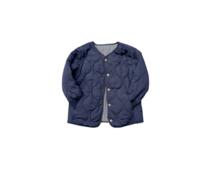 Jubee & Co Reversible India Jacket (Navy/Gingham)