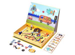 Mier Edu Magnetic Art Case (Vehicles)