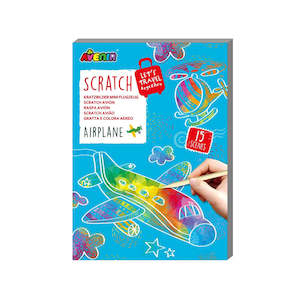 Gift Ideas For Pre Schoolers: Avenir Mini Scratch Book (Airplane)