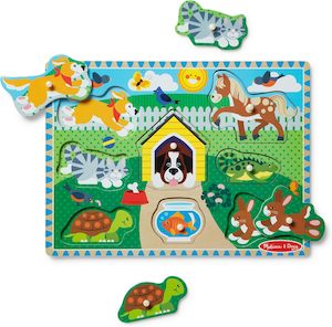 Gift Ideas For Toddlers: M&D Peg Puzzle (Pets)