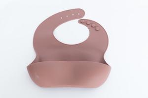 Petite Eats Silicone Bib (Mauve Large)