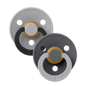 Bibs Dummy Two Pack Studio Colour Fusion (Cloud Iron Mix)