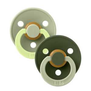 Bibs Dummy Two Pack Studio Colour Fusion (Sage Hunter Green Mix)