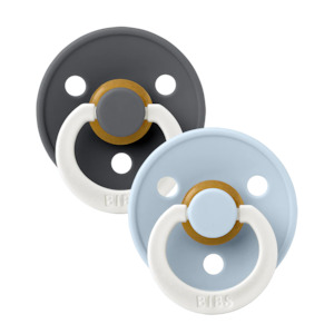 Bibs Dummy Two Pack (Night Glow Iron / Baby Blue)