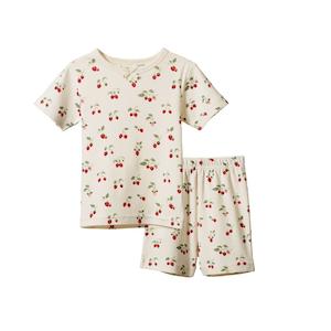 Clothing Girls Sleepwear: Nature Baby Shortie Pyjama Set (Strawberry Blush Print)