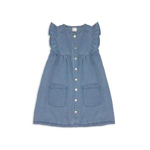 Milky Kids: Milky Denim Frill Dress