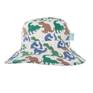 Acorn Wide Brim Bucket Sun Hat (T-Rex)