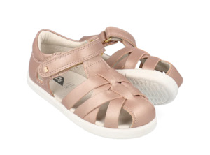 Footwear Confident Walkers: Bobux I Walk Tropicana II Sandal (Rose Gold)