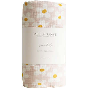 Alimrose Muslin Swaddle (Large Daisies)