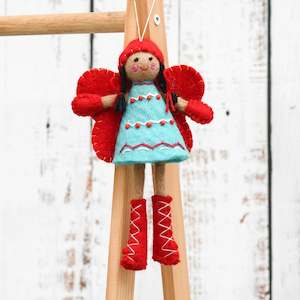Tara Treasures Felt Greetings Fairy (Blue Dress)