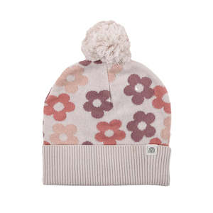 KYND Baby Jacquard Knit Beanie (Blooming)